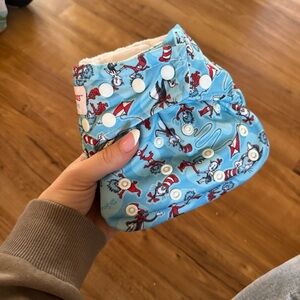 Dr Seuss Bumpkins Blue Diaper Cover